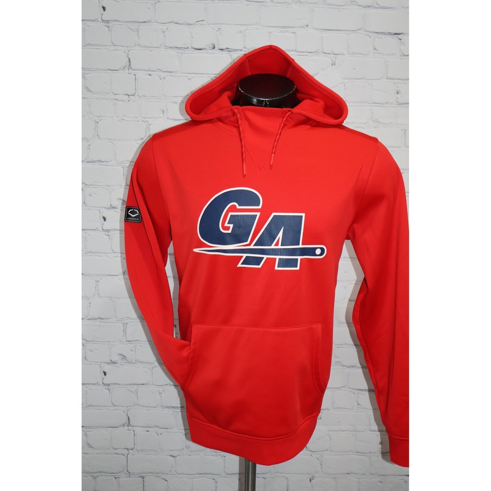 GAP Georgia Power EvoShield Hoodie Men Medium Red Travel Softball Baseball
